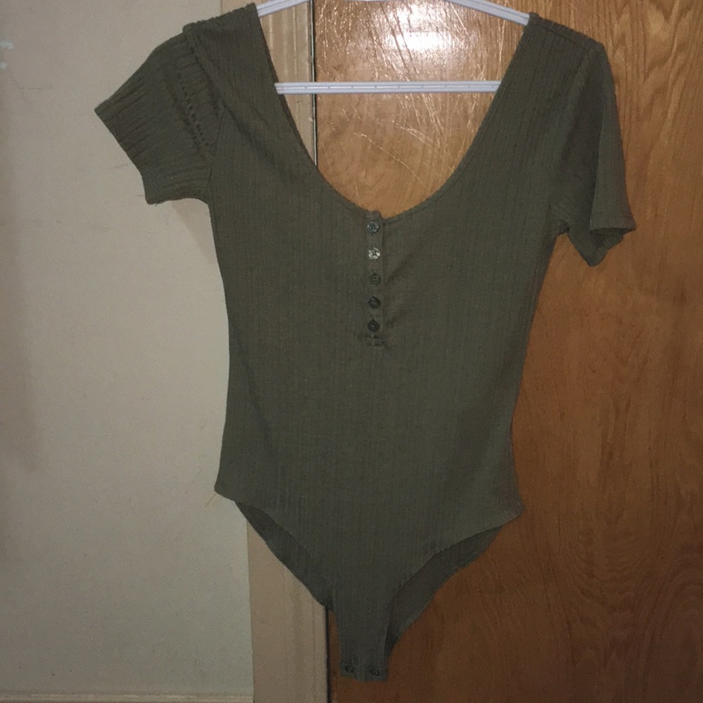 Olive bodysuit Forever 21 Medium